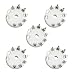 lanema 5pcs Ceramic 9 Pin B9A PCB Mount Tube Socket for 12AX7 12AT7 12AU7 ECC83 ECC82 E88CC 6922 6p1 6p14 6n1 6N2 6N3 6n11 Vacuum Tube Socket