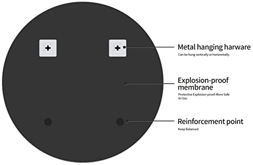 Fumango 28" Big Circle Mirror，1" Beveled Edge Frameless Bathroom Mirror，Shatterproof Round Wall Mirror，Bathroom Mirrors For Wall，High-Definition Makeup Mirror Wall Mounted，Round Mirror 28 Inch #TOP5