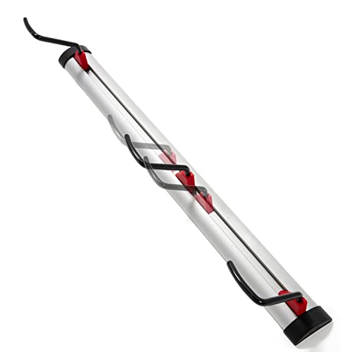 PRO BIKE TOOL Wall Rack for 3 Bikes - Adjustable Indoor Bicycle Storage Mount for Garage or Home - Vertical Cycling Hanger - Secure Hook - Holder for Road or Mountain Bicycles (3 Bike Wall Rack)