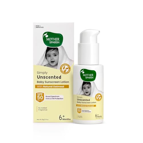 Mother Sparsh Simply Unscented Mineral Baby Sunscreen with Natura...