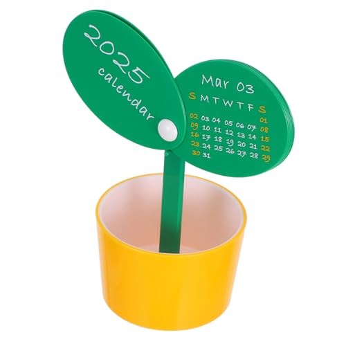 Artibetter 豆芽台? 卓上カレンダー かわいい卓上飾り ミニデスクカレンダー 機用スタンディングカレンダー 学校やオフィスのデスクアクセサ