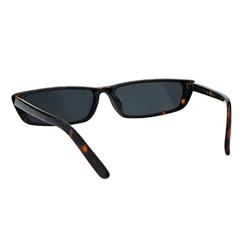 PASTL Skinny Rectangular Frame Sunglasses Unisex Trendy Fashion Shades UV 4003