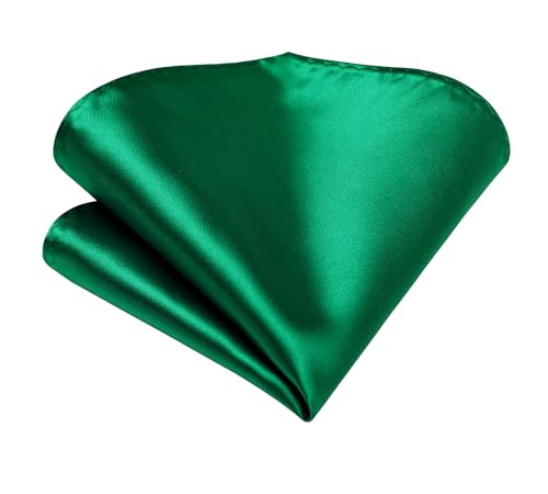 Image of Enlision Mens Ties Solid Color Satin Necktie Ties for men Handkerchief Cufflinks Pocket Squares for Wedding
