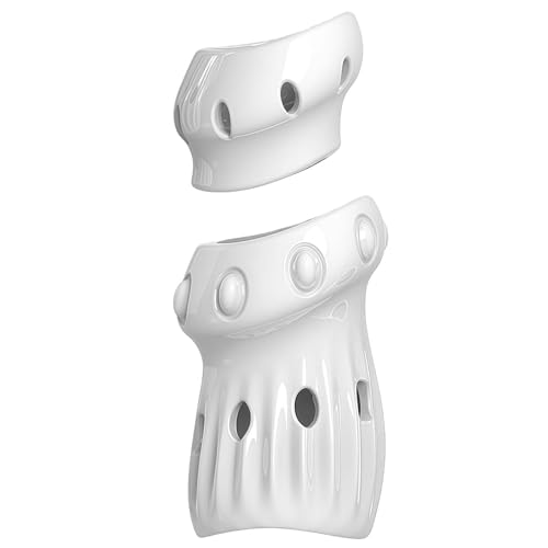 コックリング 包茎リング ペニス用 通気性タイプ 2個セット TPE素材 透明＆ホワイト 柔らかい フィット感 大人用 サポート アイテム メンズ用アダルトグッズ (ホワイト) - 画像1