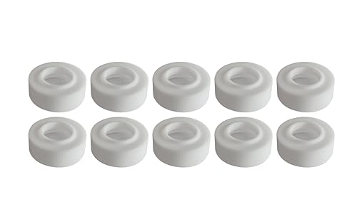Image of RIVERWELD TIG Welding Gas Lens Insulators Cup Gaskets 17GLG20 10pcs | for QQ300 PTA DB SR WP 17 18 26 TIG Welding Torch