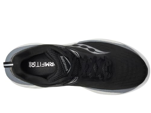 Saucony Sneaker Triumph 22 Donna, Nero/Bianco, 10.5 Wide - 3