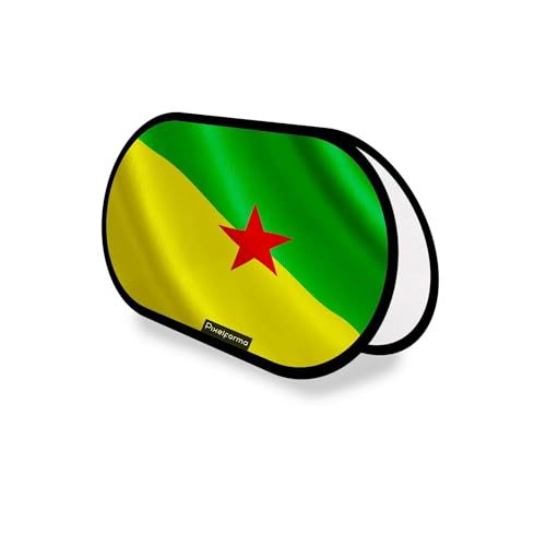 Support publicitaire Ovale en polyester haut de gamme aux couleurs de la Guyane