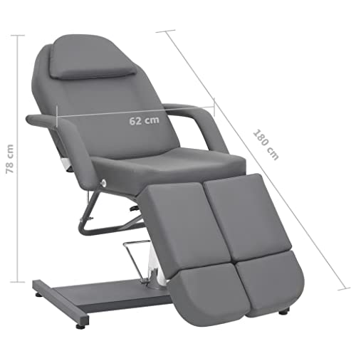 Treatment Chair Grey Faux Leather (100% PVC), Iron Large,Health & Beauty,Personal Care,Massage & Relaxation,Massage Chairs,110269 - Image 2