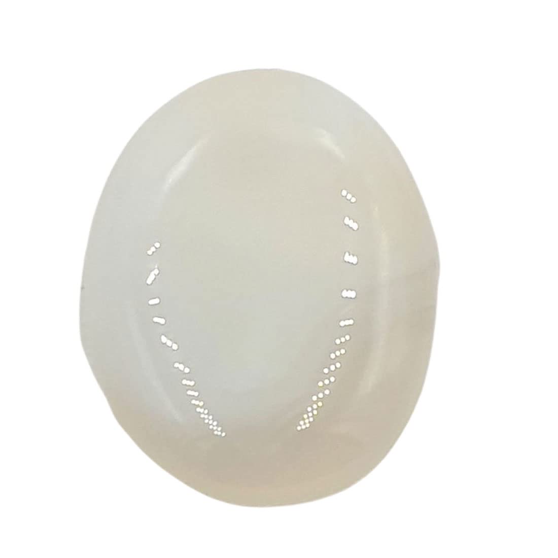 sahiba gems 45 Carat Natural White Aqeeq Milky White Hakik/Akik Gemstone-picture-8