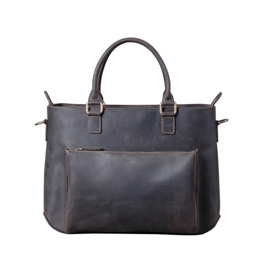 JSEIAJB Vintage Briefcase Crazy Horse Leather Tote Shoulder Crossbody Bag Outdoor Backpack2