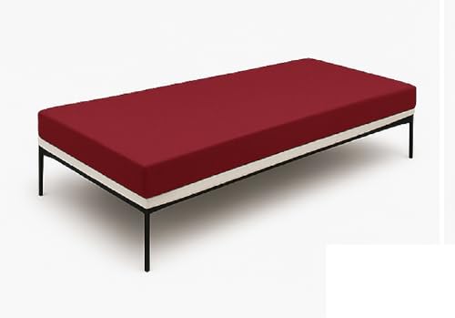 Image of ATOOTFUSION Orthopedic High-Density HR Foam Mattress | High-Resilience (HR) Dual-Sided Foam | Single Size Bed Mattress - 3-Year Warranty (Maroon, 72X35X2 Inches)