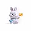 Cute mini rabbit ornamentrabbit doll figurine resin art desktop bookshelf decoration for living room entryway table dining table office bookshelf  urban country home decor