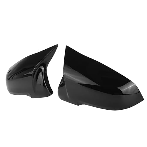 Compatible With For X2 F39 2018 2019 2020 2021 2022 2023 For X1 F48 F49 Z4 G39 M スタイル 交換用カーバックミラーカバーキャップパーツ バックミラーカバー(ブラック)
