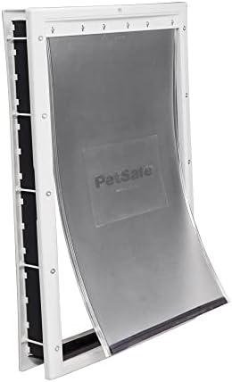 PetSafe NEVER RUST Dog and Cat Door,X-Large,For Pets Up To 220 lb,Paintable,Easy DIY Installation,Closing Panel Included,Install in Interior and Exterior Doors or Walls,Durable,Adjustable Flap