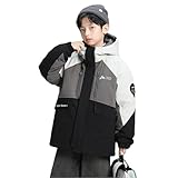 [KOSIKINI] 子供服 マウンテンパーカー 男の子 3in1 ウインドブレーカー 春 秋 冬 アウトドア ボーイズ ジャケット キッズ ジュニア パーカー 長袖 ゆったり お洒落 スプリングコート 120 130 140 150 160 170 男の子服 キッズ 子供服 キッズ服 男の子 秋 冬 冬服 キッズ アウター ジャケット ブルゾン ジャンパー BirlJk028-BK-120