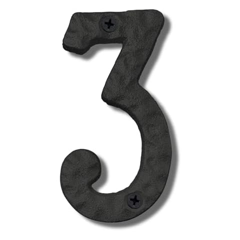 Cobata Cast Iron Mailbox Numbers 3 Cover