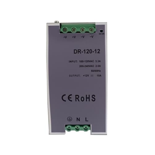Transformateur DR-120-24V5A de type rail alimentation à découpage régulée - 3