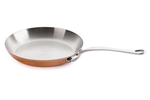 Mauviel M'150 S 1.5Mm Polished Copper & Stainless Steel Frying Pan With Cast Stainless Steel Handle, 11.8-In, Made In France #TOP1