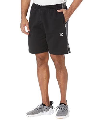 Image of Adidas Originals Men's Graphic Camouflage Stripe Shorts, Black, X-Small