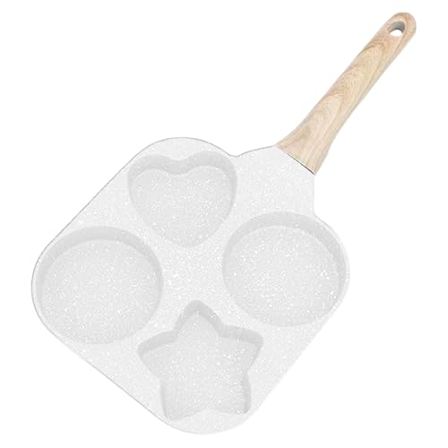 Nonstick Egg Cooker – Multi-Cavity Frying Pan, Round Section Skillet | Kitchen Breakfast Tool, Heat-Resistant Cooking With Molded Compartments During Morning Meal Setup, Burger Crafting