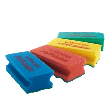 Spugna Per Pulizia Vileda Pur Active - Colore Verde, Leggera E Assorbente - 2