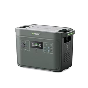 GROWATT INFINITY 2000 Portable Power Station Expansion Battery, 2048Wh LifePo4 Extra Battery, 7 DC Outlets for Cell Phone, PC and Tablets, Battery Backup for Home Use, RV, Camping and Emergency