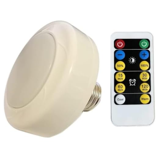 1 Pack Battery Operated Light Bulbs for Lamps with Remote,Replacement AA Battery Light Bulb,Battery Powered LED Puck Lights With E26 Screw for Non Electricity Wall Sconces and Pendant light Fixture