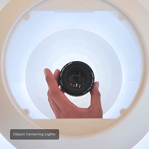 Image of Foldio 360˚ Smart Dome | Automatic 360 Shooting with Smartphone | Detachable Covers to Minimize Reflections | Built-in Turntable | with Dimmable Central & Front Light | 6a.5 KG Load Bearing