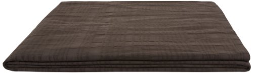 Calvin Klein Home Madeira Jagged Grid Coverlet, King, Azuki