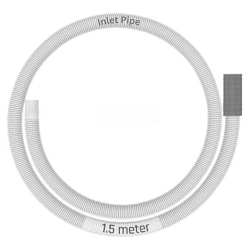 Image of SBD 1.5 Meter easyfit Washing Machine inlet Pipe | Washing Machine Tap Connector Pipe | Leak-Free Flexible Design Rubber Interface | Water inlet Pipe (Pack Of 1) (White, 1.5 Mtr)