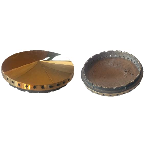 Gecasa Kit Spartifiamma Ottone Lucido – 1 Grande + 2 Medi + 1 Piccolo, Adattabile A Piani Cucina Samet E Nardi, Compatibile Non Originale