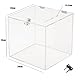 TUKA-i-AKUT Acryl Losbox 30x30x30cm Abschließbar, 3mm Extra Stark Acrylglas Aktionsbox mit Schloß, Spendenbox Einwurfbox Gewinnspielbox Wahlurne Acrylbox Versperrbar, Transparent TKD8260-30cm