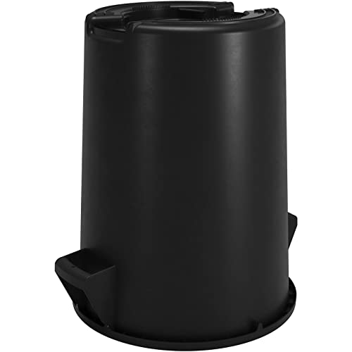 Image of SPARTA Bronco Waste Container Trash Container, Round Trash Bin for Disposal, 20 Gallons, Black (Pack of 5)