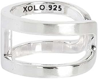 Amazon | [ショロ ジュエリー] H Ring with Hair Line シルバー S