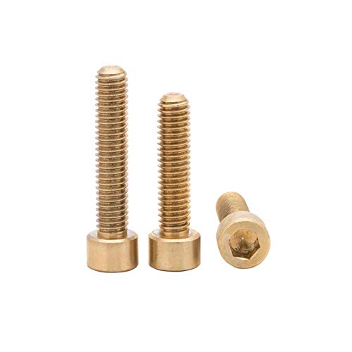 Tornillos hexagonales de bronce M6 para ensamblajes mecánicos y muebles 3