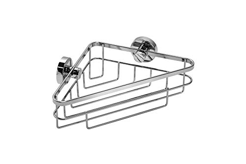Panier d'angle antirouille à fixation stable Brockham Flexi Fix argenté
