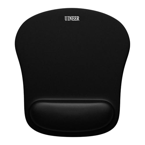 Tappetino mouse poggiapolsi, Supporto per il polso alto 2,3 cm per alleviare il dolore, base in PU antiscivolo per una maggiore precisione, Tappetino mouse per ufficio, giochi e casa