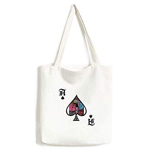 Sac à main poker spade lavable et son imprimé artistique abstrait