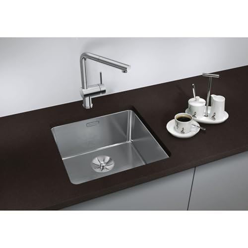 BLANCO ANDANO 500-U | Edelstahl Spüle | Einbauart: Unterbau | für 60 cm breite Unterschränke | Widerstandsfähig gegenüber Kratzern | Großes Beckenvolumen