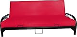 D&D Futon Furniture Futon Covers, Mattress Slipcovers, Polyester Poplin (Red, Full 6x54x75)
