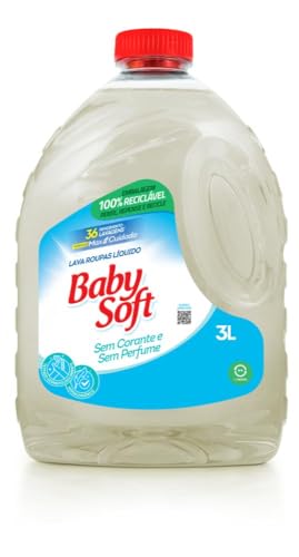 Lava Roupas Líquido Baby Soft Max Cuidado - 3l