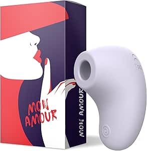 Mon Amour Stimulateur Succion Intime - 3 Vitesses 7 Fréquences Silicone | Stimulation sans contact, recharge magnétique, silicone doux ABS, étanche IPX7, 50-100 min autonomie, discret moins de 55 dB