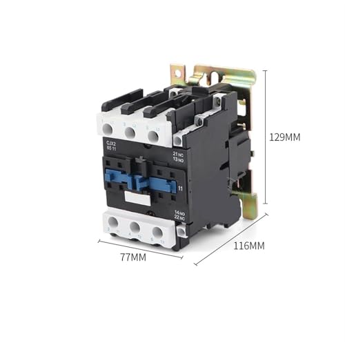 Contactor de CA 65A trifásico CJX2-6511 para evitar sobrecargas en motores 3
