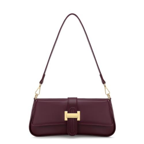 Image of KKXIU Shoulder Bag for Women Small Hobo Handbag Mini Retro Clutch Purses | Trendy Classic Underarm Crossbody Bag with Zipper Closure, Vegan Leather, Removable Strap