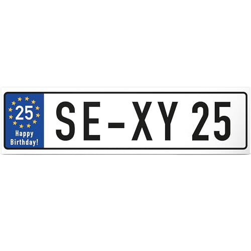 DankeDir! Targa in plastica, con scritta sexy, ideale come regalo per i 25 anni, idea regalo o decorazione per compleanno, regalo di compleanno, venticinque anni, decorazione e accessorio per feste