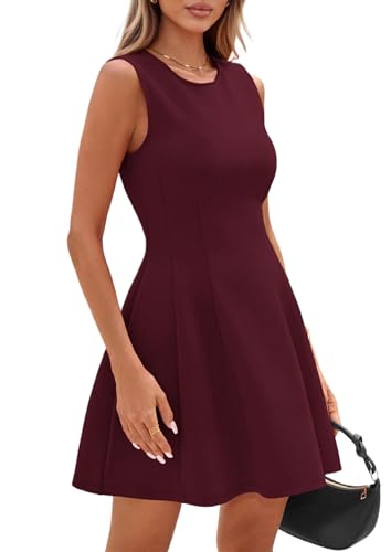 Image of PRETTYGARDEN Summer Dresses for Women 2026 Elegant Classy Spring A Line Business Casual Work Graduation Cocktail Short Dress