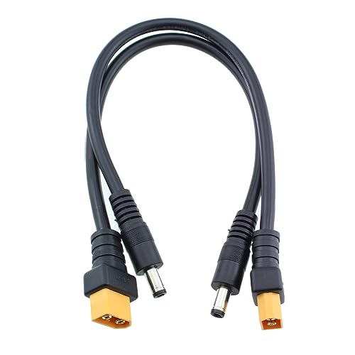 Câble XT60 mâle DC 5.5 2.1 adaptateur moniteur FPV alimentation batterie 30cm
