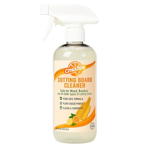 CITRATIDE Cutting Board Cleaner Spray 16 fl oz, Food Safe, Citrus, Non-Toxic