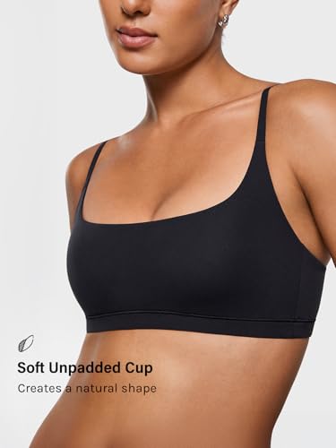 Image of INLYRIC Women's Inbarely Plus Bralettes - No Underwire Unlined Support Soft Scoop Neck Cami Seamless Bralette
