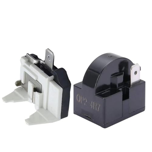 Componente Elettrico Frigorifero Relè Di Avviamento PTC QP2-4.7 Da 4,7 Ohm - Compatibile Con Compressori Frigoriferi Vissani, Danby E Altri Relè 1 Pin Per Frigoriferi